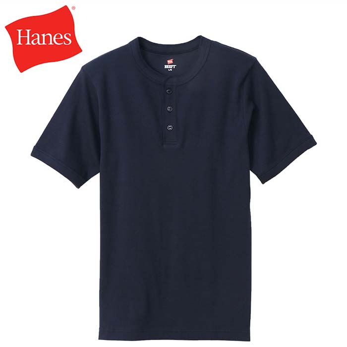 Hanes ヘインズ BEEFY リブヘンリーネックTシャツ HM1-T103 ヘンリーネック Tシャツ tシャツ 半袖 無地 メンズ ブランド｜jxt-style｜05