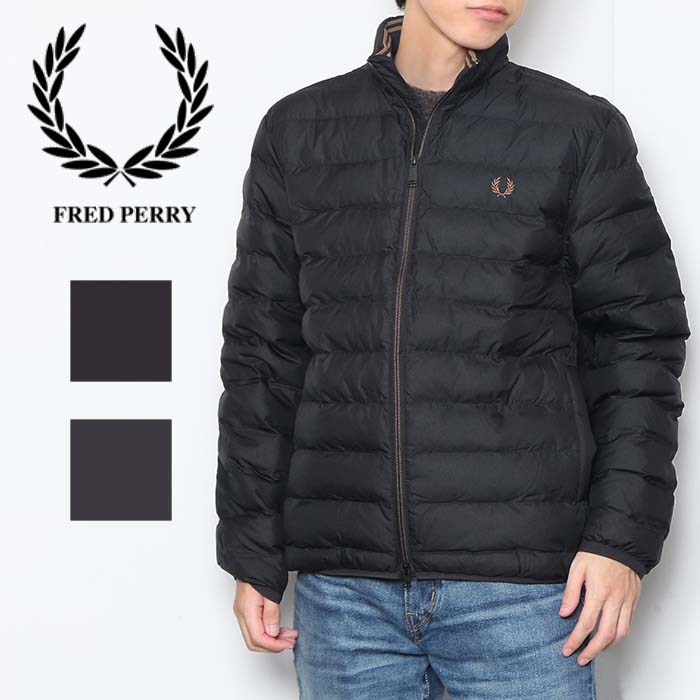 FRED PERRY フレッドペリー インシュレイティド ジャケット J4564 ダウン ジャケット 中綿 メンズ アウター 軽量 暖かい 保温性  カジュアル ブランド