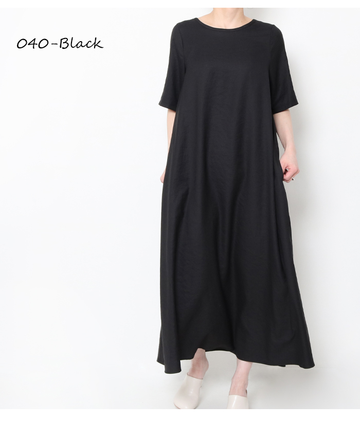 DONEEYU ma couleur マ クルール 半袖 マキシ丈 ワンピース J