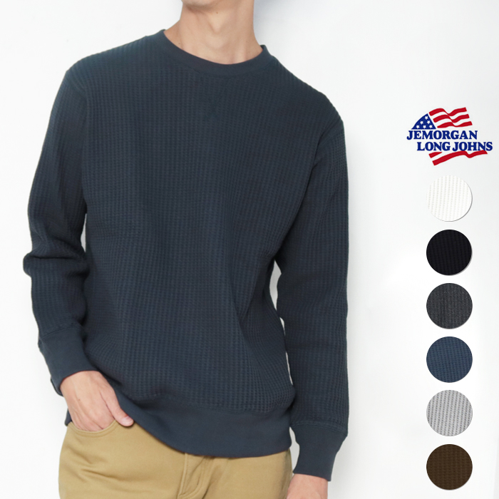 JEMORGAN（ジェーイーモーガン） ビッグワッフル クルーネック