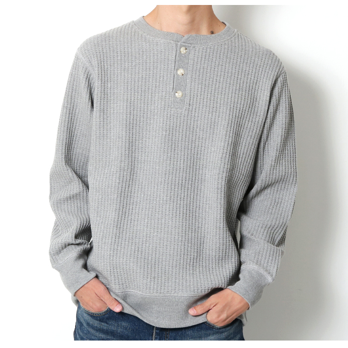 JEMORGAN ジェーイーモーガン ビッグワッフル ヘンリーネック