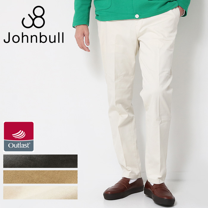Johnbull ジョンブル アウトラストチノイージーパンツ JM231P04 チノパン パンツ ズボン 長ズボン メンズ ビジネス テーパード｜jxt-style