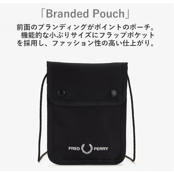 FRED PERRY フレッドペリー Branded Pouch ブランディング ポーチ