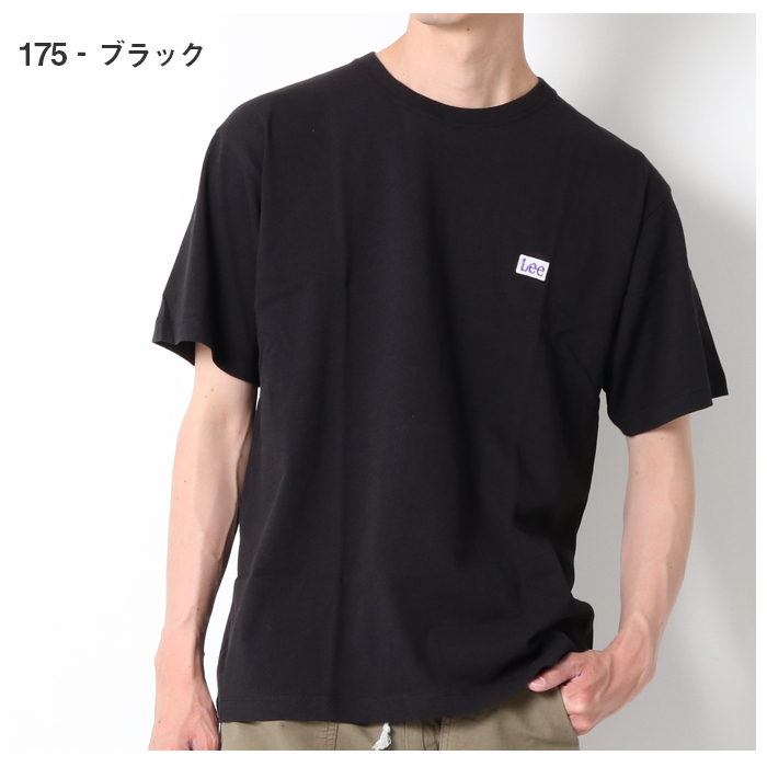 LEE リー バックプリント 半袖 Tシャツ LT3078 ネオンカラー 白 黒 グレー プリントT tシャツ tee メンズ ボックスロゴ 定番ロゴ  カジュアル おしゃれ ブランド