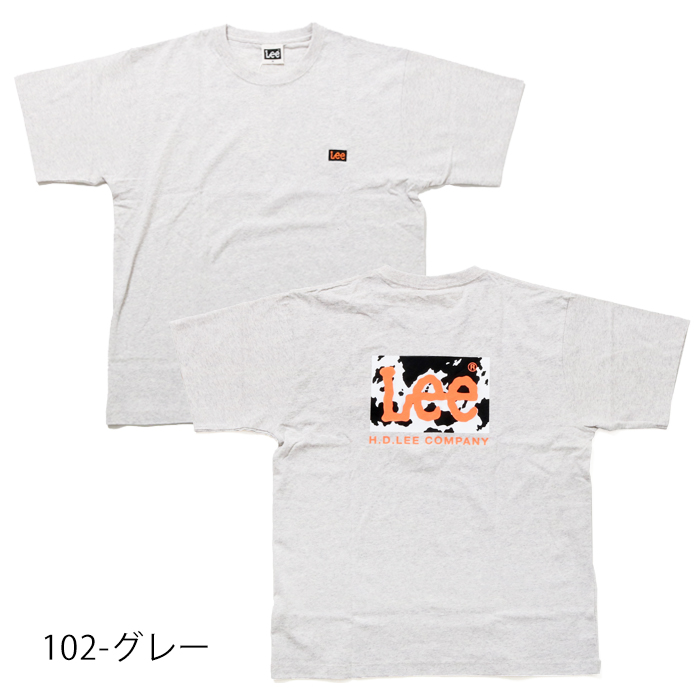 LEE リー バックプリント 半袖 Tシャツ LT3078 ネオンカラー 白 黒 グレー プリントT tシャツ tee メンズ ボックスロゴ 定番ロゴ カジュアル おしゃれ ブランド｜jxt-style｜12