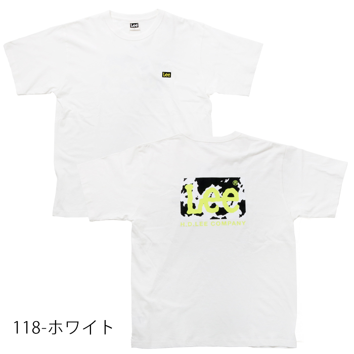 LEE リー バックプリント 半袖 Tシャツ LT3078 ネオンカラー 白 黒 グレー プリントT tシャツ tee メンズ ボックスロゴ 定番ロゴ カジュアル おしゃれ ブランド｜jxt-style｜13