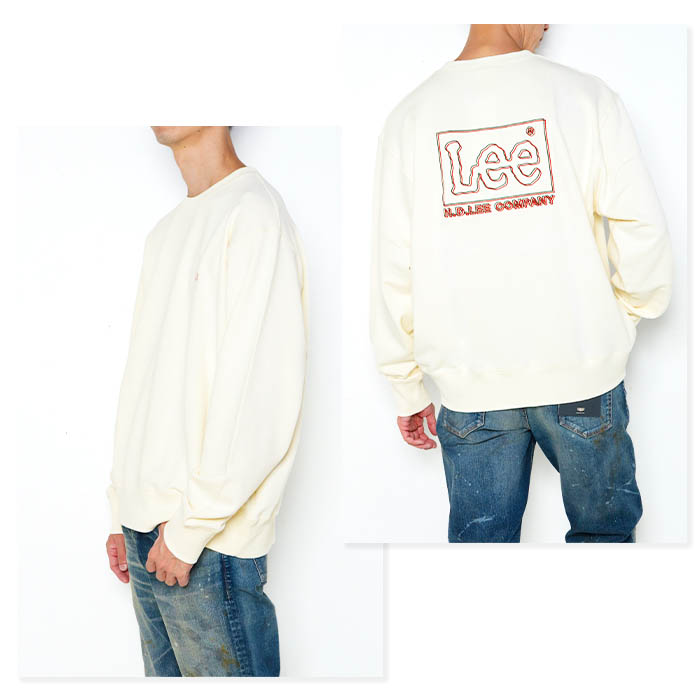 Lee（リー） Leeロゴ バックエンブロイダリースウェット 刺繍ロゴ
