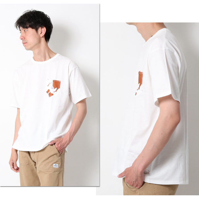 LEE リー 胸ポケット 半袖 Tシャツ LT4147 メンズ 新作 tシャツ 半袖Tシャツ teeシャツ 白 ホワイト 牛柄 ポケt 綿 カジュアル  おしゃれ ブランド