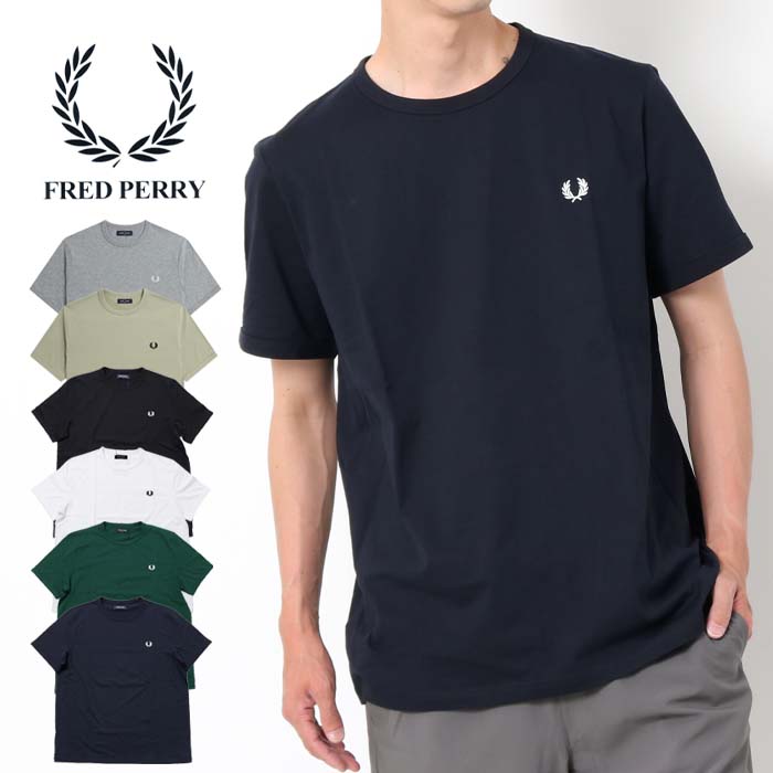 FRED PERRY フレッドペリー メンズ 半袖 リンガー Tシャツ M3519 t 