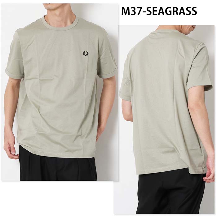 【正規取扱店】 FRED PERRY フレッドペリー M3519 リンガーT メンズ 半袖 tシャツ ワンポイント ロゴ 刺繍 綿100 きれいめ 無地 ブランド 夏 父の日 ギフト｜jxt-style｜19