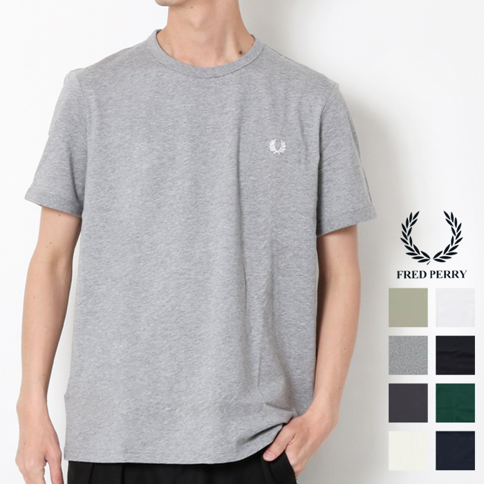 【正規取扱店】 FRED PERRY フレッドペリー M3519 リンガーT メンズ 半袖 tシャツ ワンポイント ロゴ 刺繍 綿100 きれいめ 無地 ブランド 夏 父の日 ギフト｜jxt-style｜07