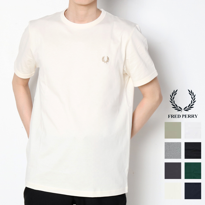 【正規取扱店】 FRED PERRY フレッドペリー M3519 リンガーT メンズ 半袖 tシャツ ワンポイント ロゴ 刺繍 綿100 きれいめ 無地 ブランド 夏 父の日 ギフト｜jxt-style｜09