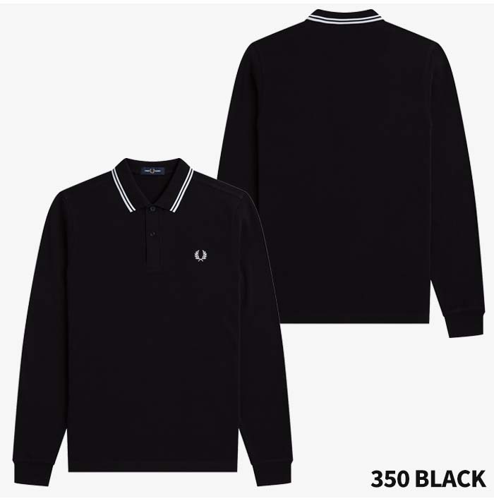 FRED PERRY フレッドペリー ロングスリーブ ツウィン ティップト シャツ M3636 ポロシャツ ロンt 長袖 メンズ カジュアル ブランド