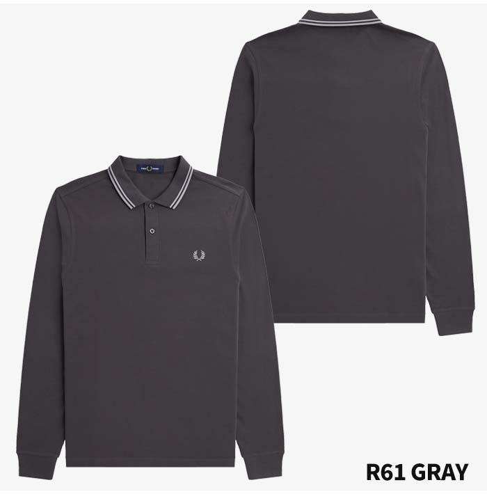 FRED PERRY フレッドペリー ロングスリーブ ツウィン ティップト シャツ M3636 ポロシャツ ロンt 長袖 メンズ カジュアル ブランド
