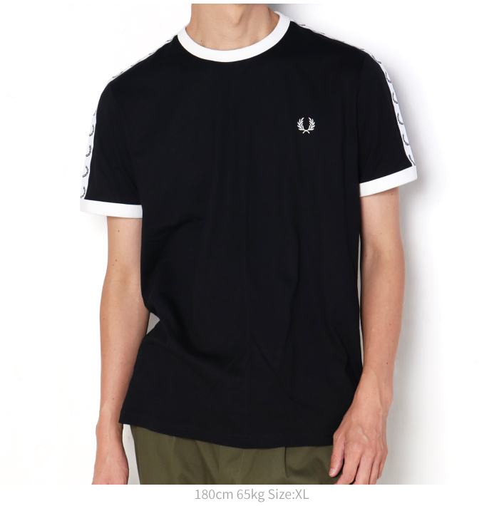 FREDPERRY フレッドペリー Taped Ringer T-Shirt テープドリンガーTシャツ M4620 シャツ 涼しい サラサラ オシャレ インナー カットソー 半袖 テニスウェア｜jxt-style｜08