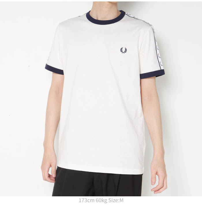 FREDPERRY フレッドペリー Taped Ringer T-Shirt テープドリンガーTシャツ M4620 シャツ 涼しい サラサラ オシャレ インナー カットソー 半袖 テニスウェア｜jxt-style｜10