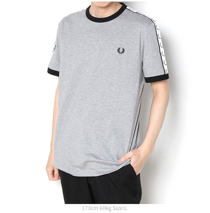 FREDPERRY フレッドペリー Taped Ringer T-Shirt テープドリンガーTシャツ M4620 シャツ 涼しい サラサラ オシャレ インナー カットソー 半袖 テニスウェア｜jxt-style｜12