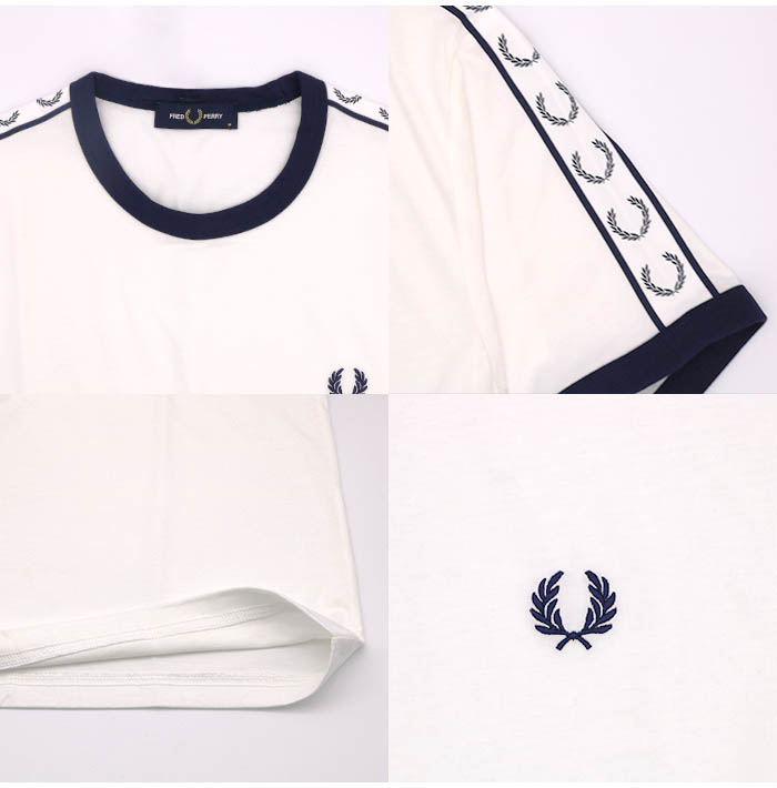 FREDPERRY フレッドペリー Taped Ringer T-Shirt テープドリンガーTシャツ M4620 シャツ 涼しい サラサラ オシャレ インナー カットソー 半袖 テニスウェア｜jxt-style｜15