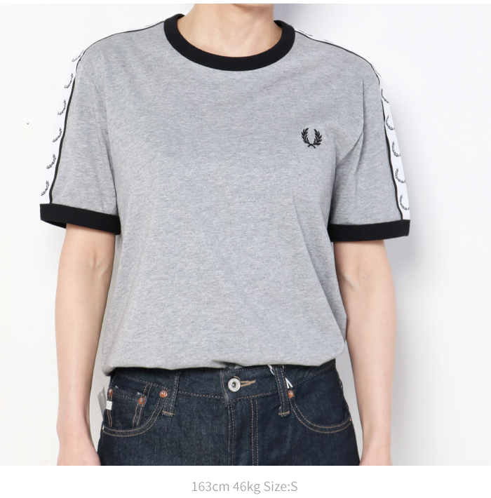 FRED PERRY フレッドペリー リンガーTシャツ レディース M4620