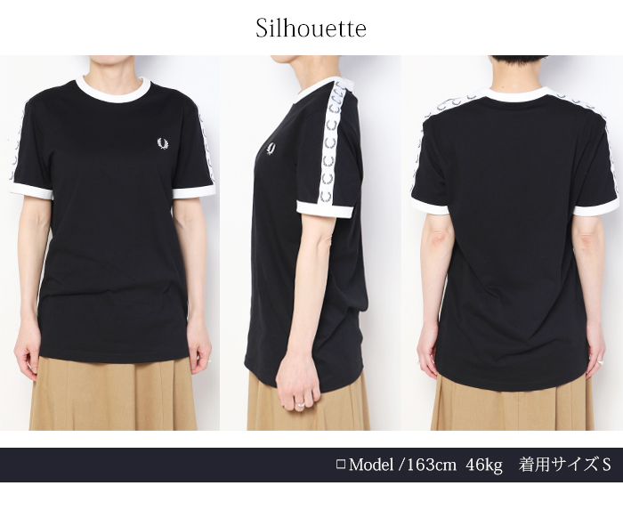FRED PERRY Tシャツ　レディース Sサイズ FRED PERRY tシャツ 「FRED PERRY/フレッドペリー」 ローレス