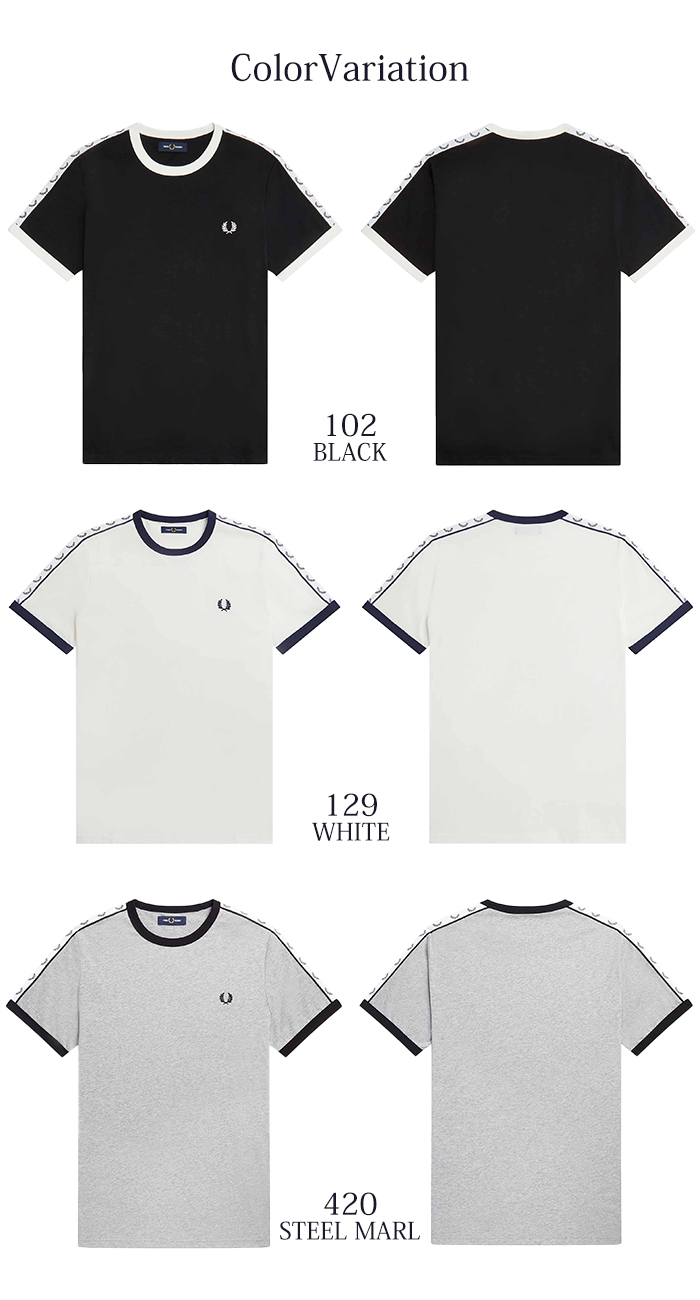 FRED PERRY フレッドペリー リンガーTシャツ レディース M4620