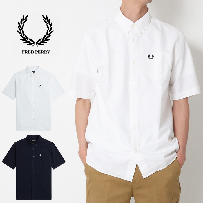 フレッドペリー FRED PERRY オックスフォード 半袖 シャツ M5503 ボタンダウン ロゴ...