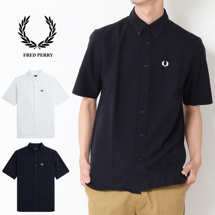 フレッドペリー FRED PERRY オックスフォード 半袖 シャツ M5503 ボタンダウン ロゴ...