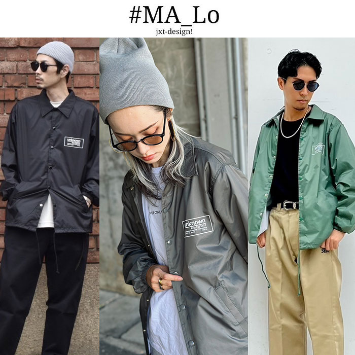 MA_Lo マーロ ユニセックス コーチジャケット MA19990 ナイロン