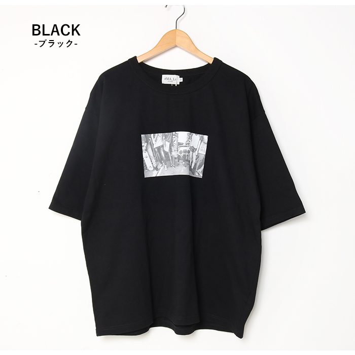 ［Ｐ］新品　malo マーロ　半袖　Ｔシャツ MA_Lo マーロ ユニセックス フォトプリント5分袖 オーバーT