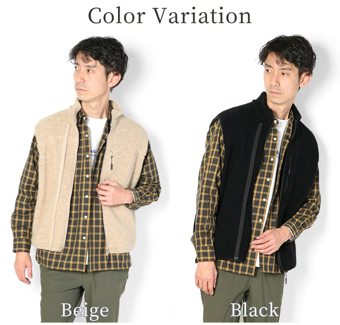 melple（メイプル） メロウピープル ベスト メンズ パイル ウール