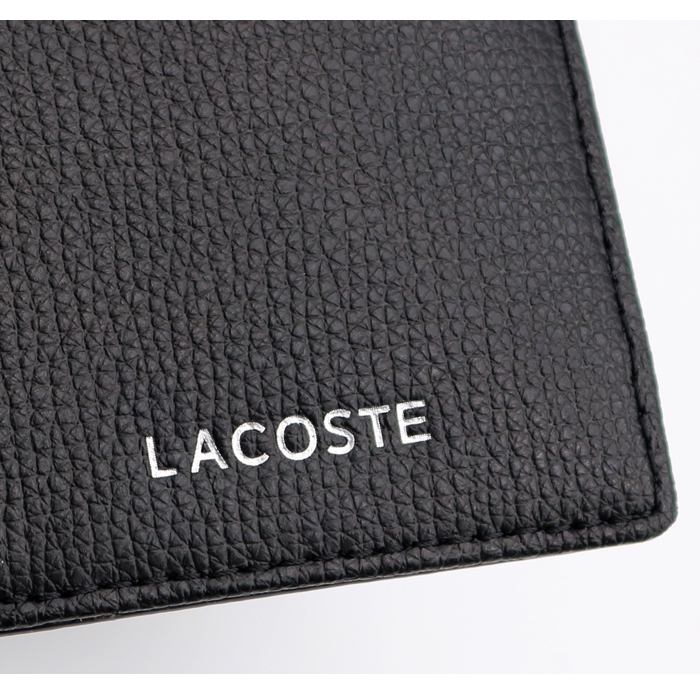 LACOSTE（ラコステ） 長財布 メンズ 本革 牛革 レザー 黒 LACOSTE