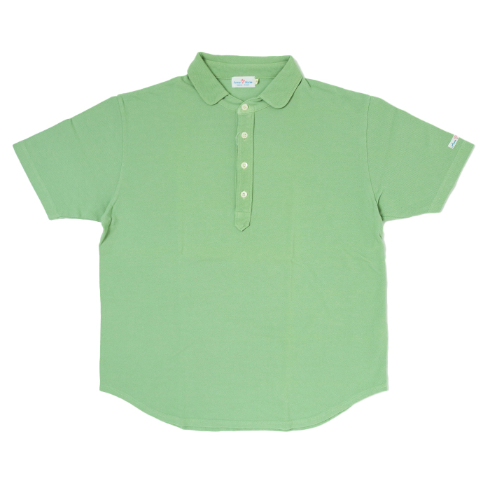 新品 Arvor Maree FUHAKU スタンドネック ポロシャツ 緑 L 新品 Arvor Maree FUHAKU スタンドネック ポロシャツ 緑 L
