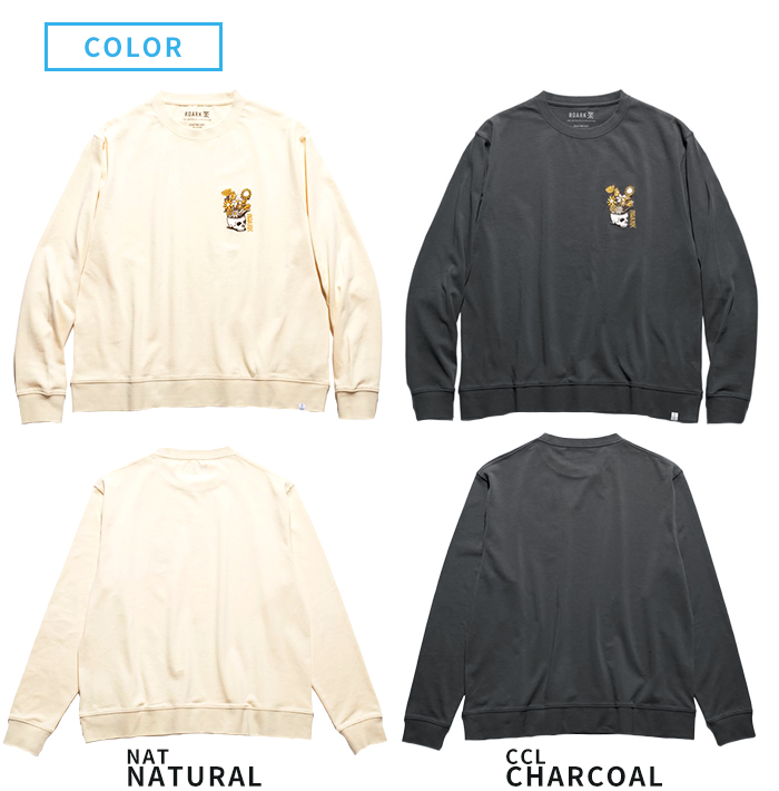 roar 限定カットソー ROARK ロアーク 9.3オンス ヘビーウェイト 抗菌 防臭 秋 冬 春