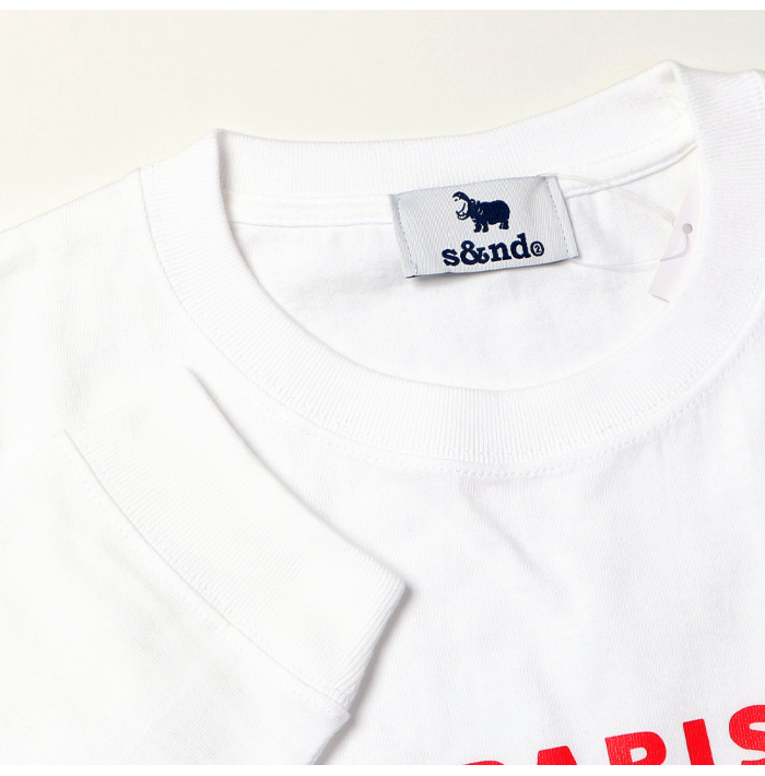 s&nd セカンド 長袖 Tシャツ メンズ カフェロゴ プリント ロンT Sd