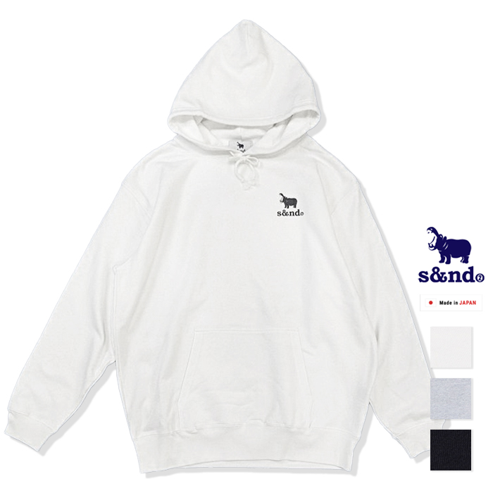 パーカー s&nd セカンド ワンポイント スウェット プルパーカー