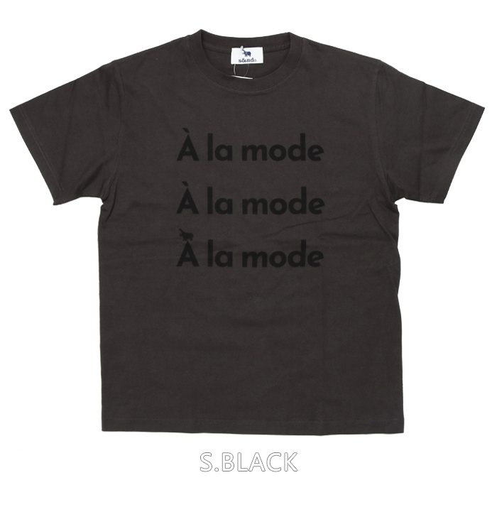 s&nd セカンド A la mode 半袖 プリントTシャツ Sd-R1098 tシャツ