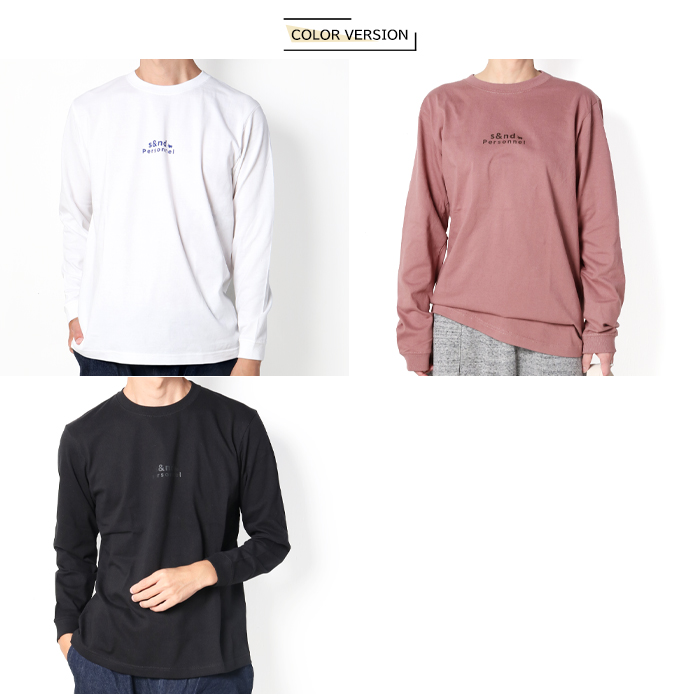 s&nd Tシャツ 長袖 ロンT メンズ レディース かば ロゴ 小さめ