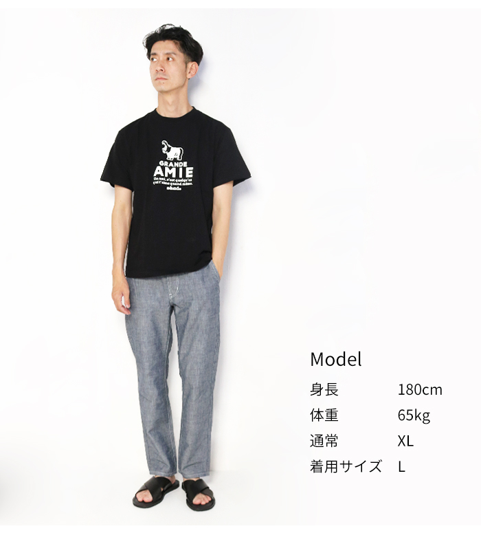 s&nd セカンド 半袖tシャツ AMIE プリント ロゴ Tシャツ メンズ