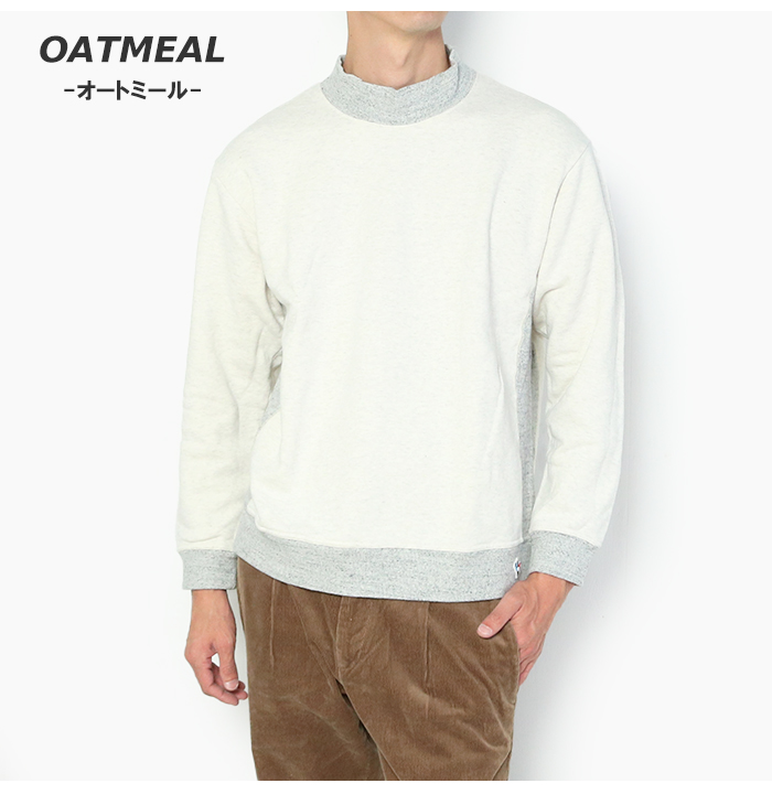 Arvor Maree（アルボーマレー） 裏起毛 リブ ネック スウェット RIB