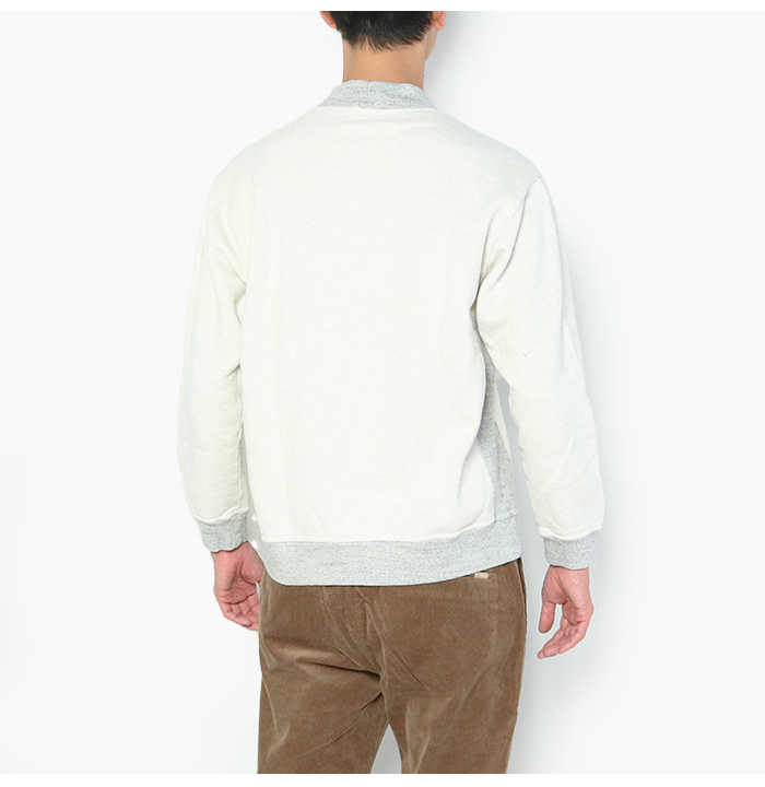 Arvor Maree（アルボーマレー） 裏起毛 リブ ネック スウェット RIB 