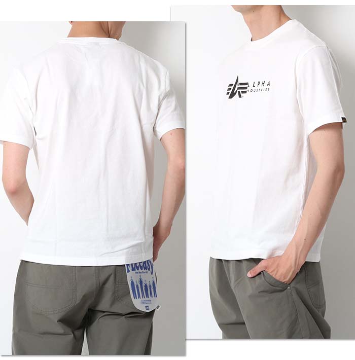 ALPHA アルファ HORIZONTAL ブランドロゴTシャツ 半袖 TC1570 Tシャツ tシャツ プリントt メンズ ミリタリー ブランド｜jxt-style｜10
