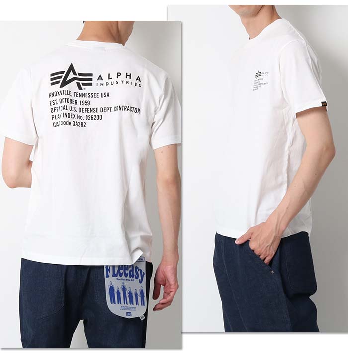 ALPHA アルファ MIL.SPECバックプリントTシャツ 半袖 TC1570 Tシャツ tシャツ プリントt メンズ ミリタリー ブランド