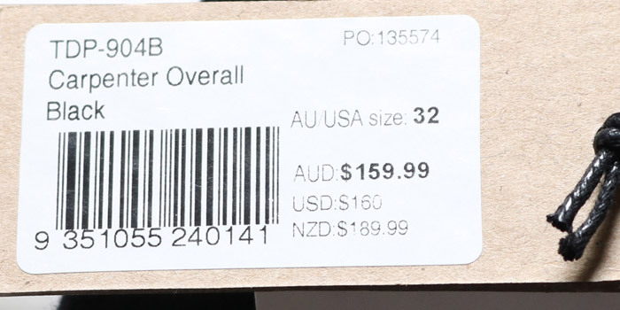 THRILLS（スリルズ） カーペンター オーバーオール TDP-904B メンズ