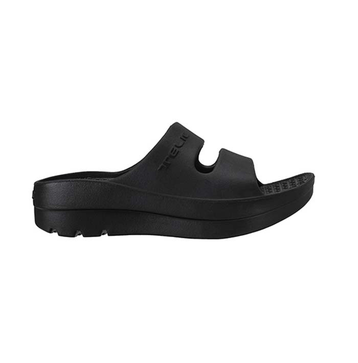 TELIC W-STRAP SLIDE テリック ダブルストラップ スライド ブラック サンダルプール 海 シンプル ビーチサンダル 歩行をサポート｜jxt-style｜05