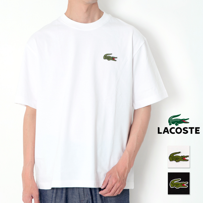 LACOSTE（ラコステ） Tシャツ 半袖 メンズ TH2745 シェニール ワニロゴ