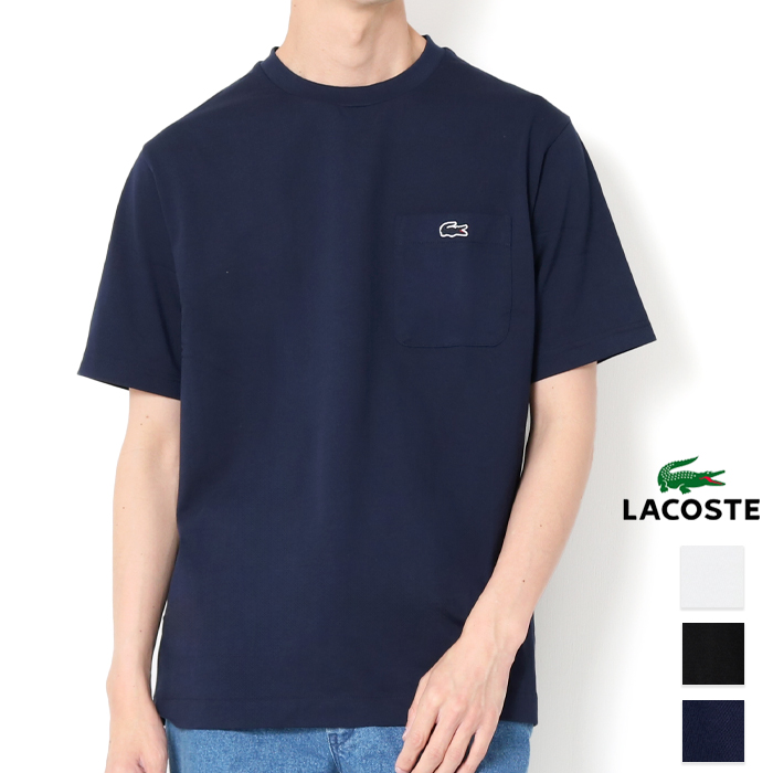 LACOSTE ラコステ アウトラインクロックポケットTシャツ TH5807 TH5581 クルーネ...