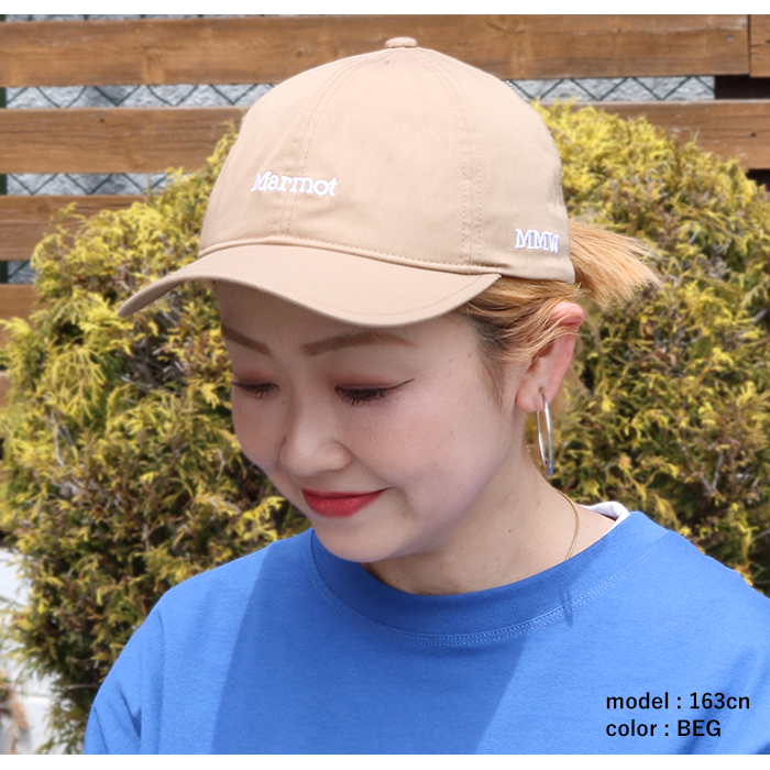 Marmot マーモット 6パネルキャップ TSSUE403 キャップ 帽子 メンズ レディース UVカット ユニセックス ブラック ベージュ グレー | Marmot | 05