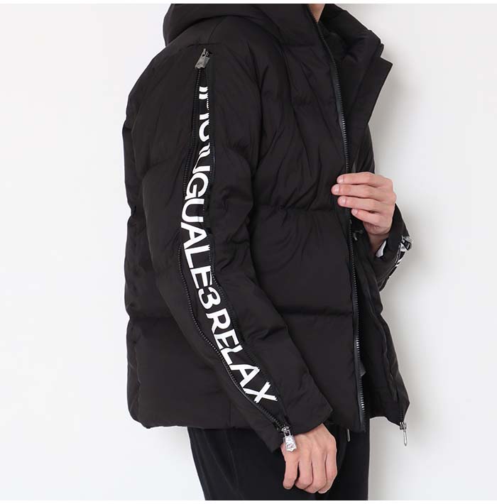 1PIU1UGUALE3 RELAX ウノピゥウノウグァーレトレ リラックス ジップロゴストレッチダウンジャケット ZIP LOGO STRETCH DOWN JACKET USO-23051｜jxt-style｜10