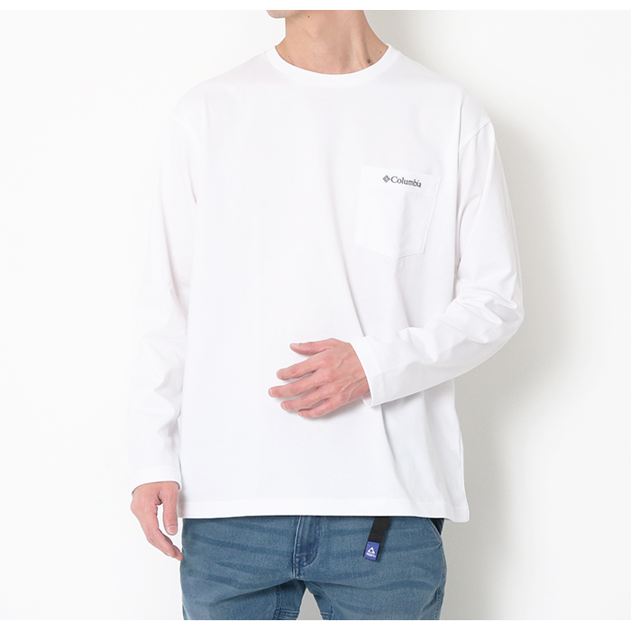 Columbia（コロンビア） メンズ 長袖 Tシャツ ポケット付き 胸ポケット