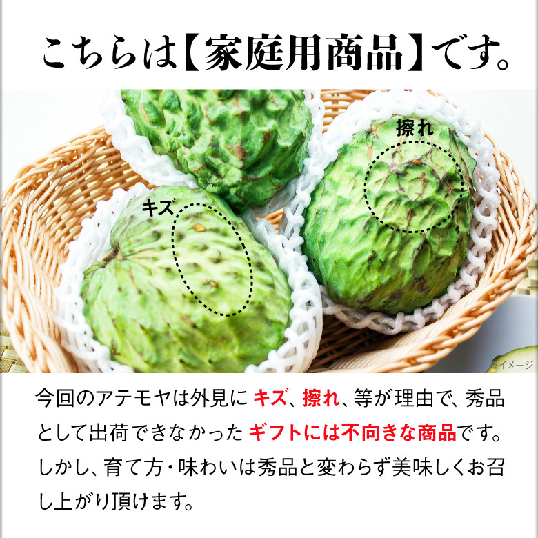 秀品 ギフト JAおきなわ 沖縄産 アテモヤ 3〜4玉 1kg 1箱 ギフト トロピカルフルーツ